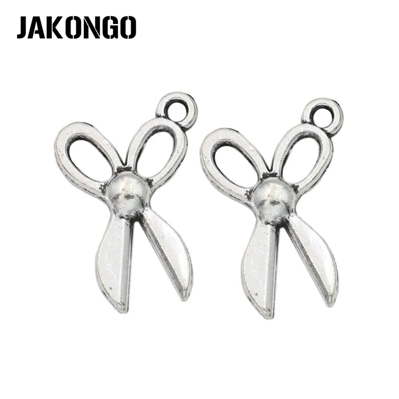 JAKONGO Antique Silver Plated Scissors Charm Pendants for Jewelry Accessories Making Bracelet Findings DIY 20x13mm 20pcs/lot
JAKONGO Antique Silver Plated Scissors Charm Pendants for Jewelry Accessories Making Bracelet Findings DIY 20x13mm 20pcs/lot