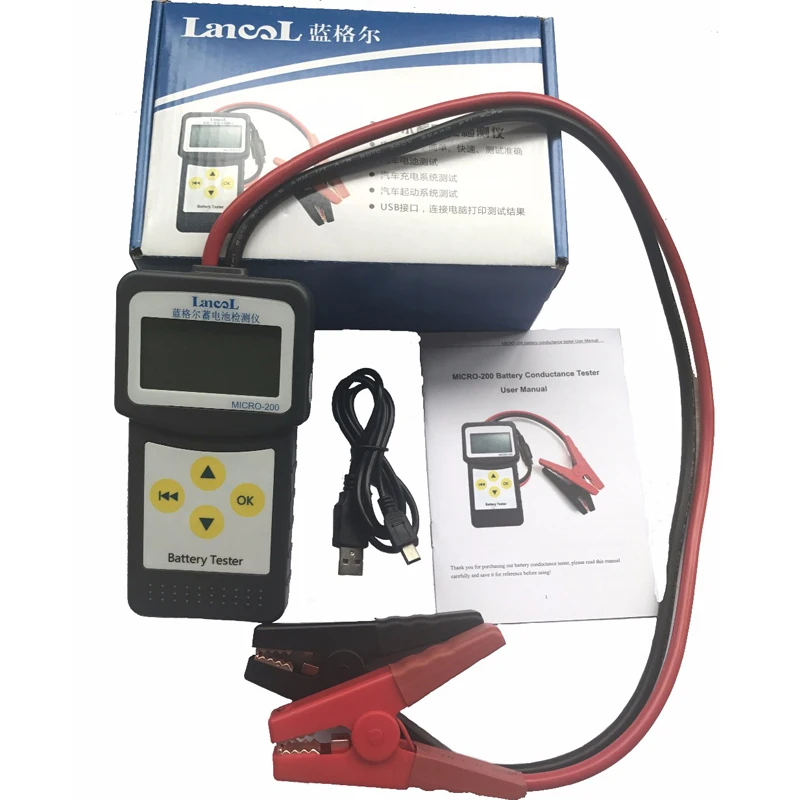 LANCOL MICRO200 Diagnostic tool 12V CCA Digital Automotive /Car Battery Tester For 12V Lead-acid EFB AGM GEL Batteries
LANCOL MICRO200 Diagnostic tool 12V CCA Digital Automotive /Car Battery Tester For 12V Lead-acid EFB AGM GEL Batteries