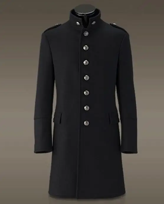 Модное мужское длинное шерстяное пальто новая коллекция Зима-Зима - купить по