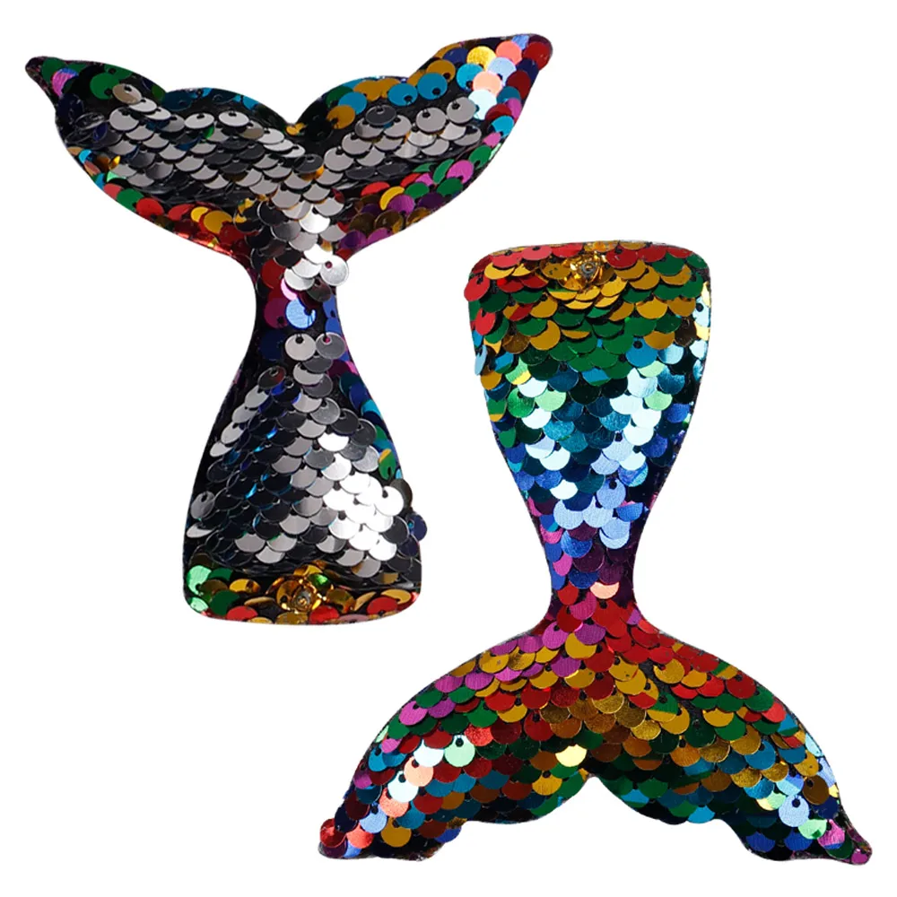 5pcs/lot Mermaid Tail Patches With Hole 2-Color Reversible Sequin DIY Hair Bow Decoration Kids Birthday Party Hair Accessories
5pcs/lot Mermaid Tail Patches With Hole 2-Color Reversible Sequin DIY Hair Bow Decoration Kids Birthday Party Hair Accessories