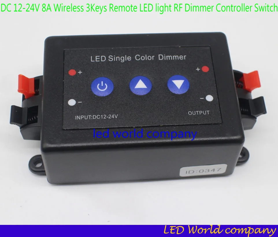 3Keys Remote LED light RF Dimmer Controller Switch8A DC 12-24V Wireless For Spotlight Recessed Strip Adjust Brightness | Лампы и