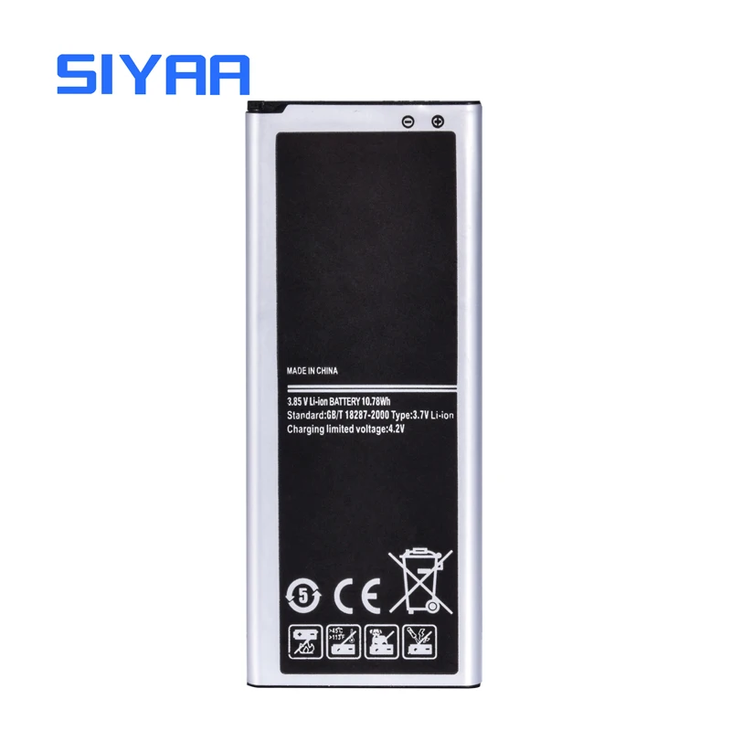 SIYAA EB-BN916BBC батарея для Samsung Galaxy Note4 N9100 N910U N910F N910A аккумуляторы высокой емкости 3220