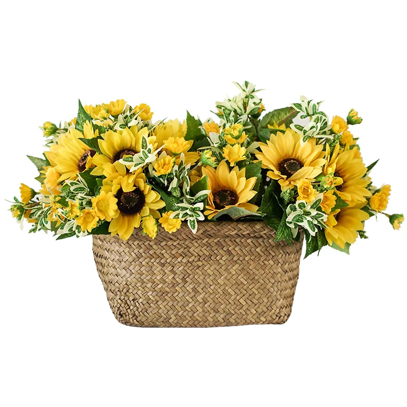 Vintage Style 1 Bouquet Fake Flowers Beautiful Sunflowers Handmade Artificial Flowers Home/Party/Holiday Decortive Silk Flowers
Vintage Style 1 Bouquet Fake Flowers Beautiful Sunflowers Handmade Artificial Flowers Home/Party/Holiday Decortive Silk Flowers