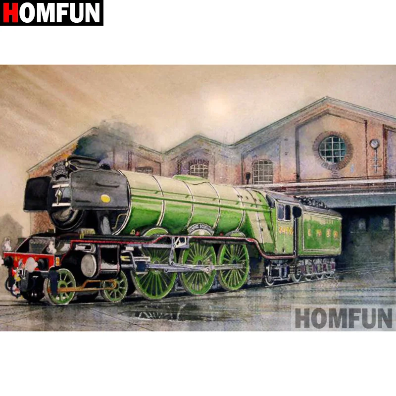 HOMFUN Full Square/Round Drill 5D DIY Diamond Painting "Train house" 3D Diamond Embroidery Cross Stitch Home Decor A19734
HOMFUN Full Square/Round Drill 5D DIY Diamond Painting "Train house" 3D Diamond Embroidery Cross Stitch Home Decor A19734