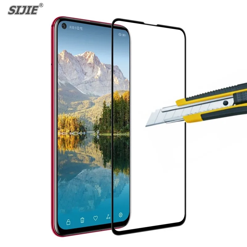 Закаленное стекло с полным покрытием для huawei Honor view 20 6 4 дюйма защитная рамка