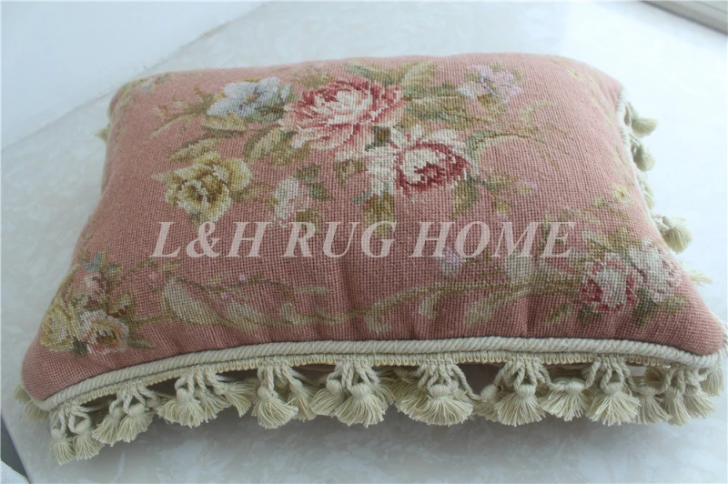 FREE SHIPPING 15K 12"X18" Needlepoint pillow, handknotted cushion with floral designs no insertion
FREE SHIPPING 15K 12"X18" Needlepoint pillow, handknotted cushion with floral designs no insertion