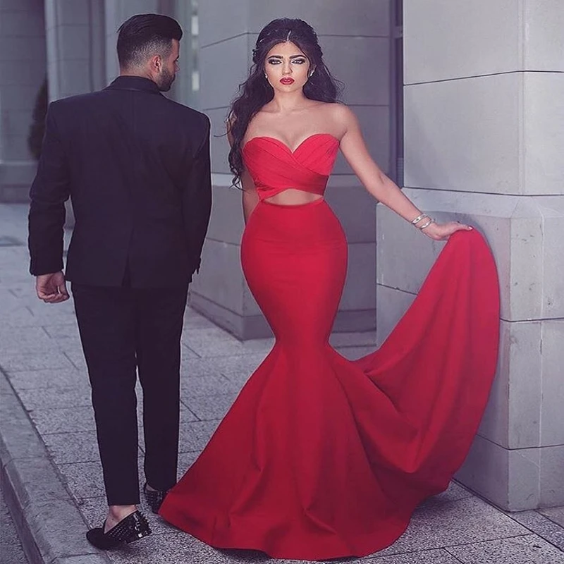 Vintage Red Mermaid Evening Dresses 2017 Sexy Sweetheart Satin Long Formal Evening Party Gown Vestido Longo De Festa
Vintage Red Mermaid Evening Dresses 2017 Sexy Sweetheart Satin Long Formal Evening Party Gown Vestido Longo De Festa