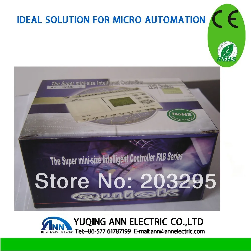 smart PLC AF-20MR-E2 with HMI,12-24VDC ,12 points DC input 8 points relay output (without analog input)
smart PLC AF-20MR-E2 with HMI,12-24VDC ,12 points DC input 8 points relay output (without analog input)