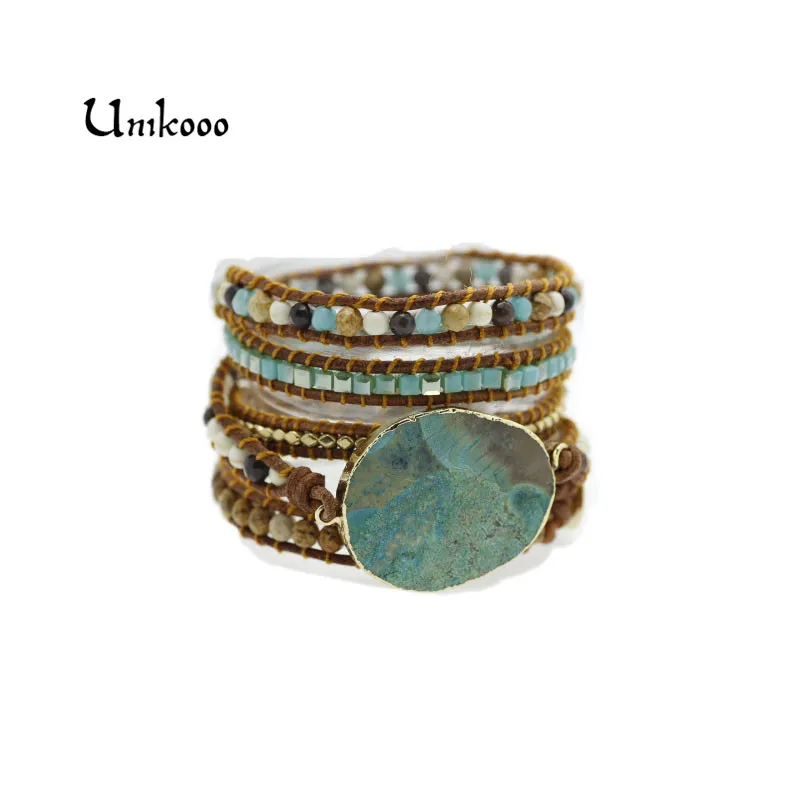 Women Wax/Leather Bracelet Mixed Natural Stones Gilded Stone Charm 5 Strands Wrap Bracelets Handmade Boho Bracelet Dropship
Women Wax/Leather Bracelet Mixed Natural Stones Gilded Stone Charm 5 Strands Wrap Bracelets Handmade Boho Bracelet Dropship