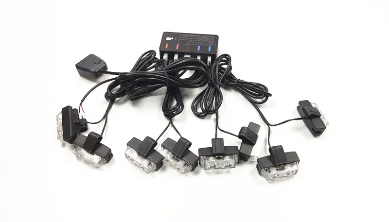 1set Red Blue Amber White 8x2 Car LED Flash Emergency Strobe Car Grill Light Ultra Bright 16 LED EMERGENCY STROBE LIGHTS
1set Red Blue Amber White 8x2 Car LED Flash Emergency Strobe Car Grill Light Ultra Bright 16 LED EMERGENCY STROBE LIGHTS