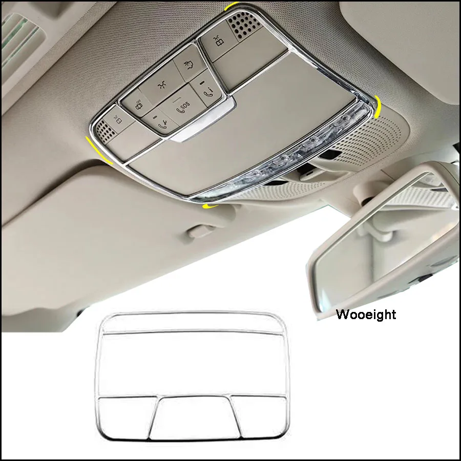 Wooeight ABS Chrome Front Reading Light Frame Decorative Cover Trim For Mercedes Benz E Class 2016-2019 C Class GLC 2015 2016
Wooeight ABS Chrome Front Reading Light Frame Decorative Cover Trim For Mercedes Benz E Class 2016-2019 C Class GLC 2015 2016