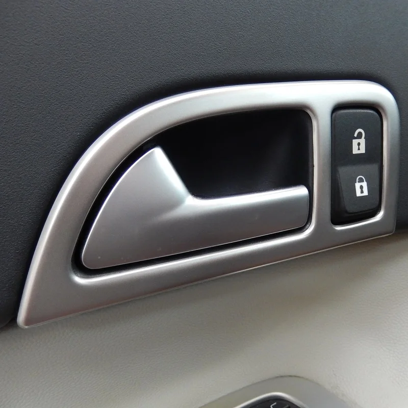 Внутренняя крышка ручки двери из нержавеющей стали рамка для Volvo C30 S40 V50 2004 2012