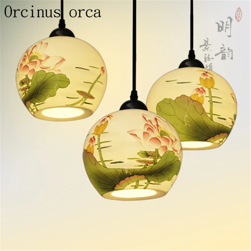 New Chinese style ceramic chandelier restaurant study bedroom art warm solid wood Chandelier free shipping
New Chinese style ceramic chandelier restaurant study bedroom art warm solid wood Chandelier free shipping