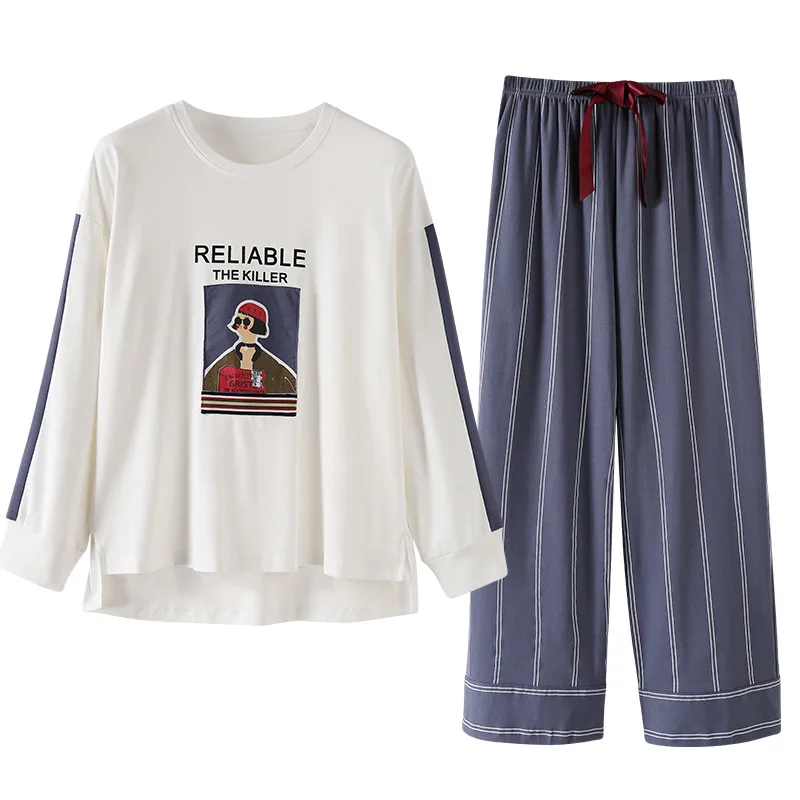 pijama women pyjamas women pajamas for Couple autumn cotton new pullover shirt+striped pants sweet home suits sleepwear lingerie
pijama women pyjamas women pajamas for Couple autumn cotton new pullover shirt+striped pants sweet home suits sleepwear lingerie