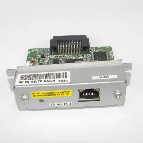 FOR EPSON UB-E03 M252A Ethernet Interface Card for TM 88IV 88V 88III Receipt TU220B 88IV 88V T81 T82 Printer Parts
FOR EPSON UB-E03 M252A Ethernet Interface Card for TM 88IV 88V 88III Receipt TU220B 88IV 88V T81 T82 Printer Parts