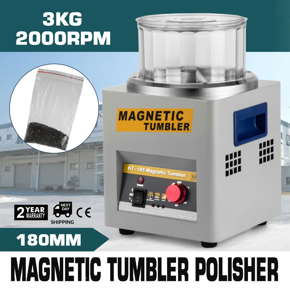 FINISHER 180MM KT185 TIME CONTROL MAGNETIC TUMBLER JEWELRY POLISHER MACHINE for US Market
FINISHER 180MM KT185 TIME CONTROL MAGNETIC TUMBLER JEWELRY POLISHER MACHINE for US Market