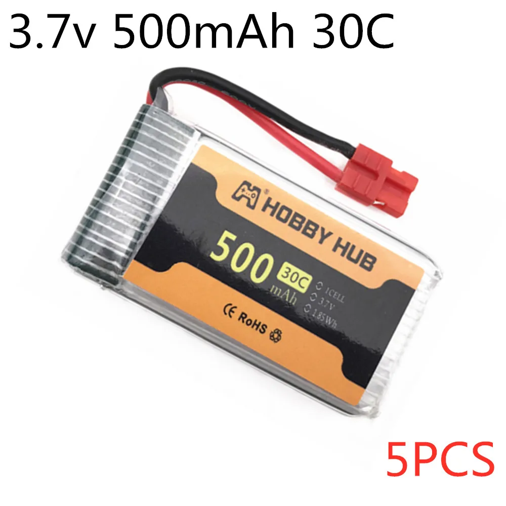 

5pcs Original 3.7V 500mAh 30c Battery for Syma X5HW X5HC X5UW X5UC RC Quadcopter Drone Spare Part 802540 lipo Battery