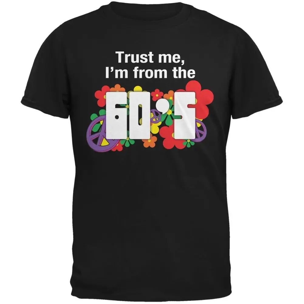 Мужская черная футболка Trust Me I'm из 60 х с надписью pride dark белые черные серые
