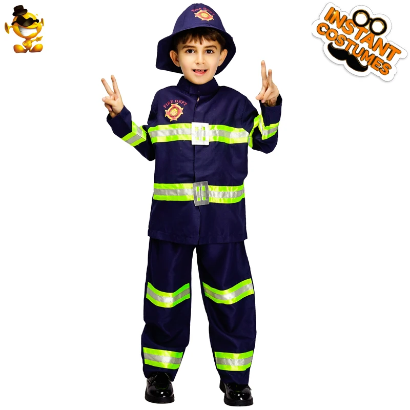 DSPLAY Handsome Boys Child Fireman Costume Firefighter Boys Cool Fancy Suit Cosplay Party Costumes
DSPLAY Handsome Boys Child Fireman Costume Firefighter Boys Cool Fancy Suit Cosplay Party Costumes