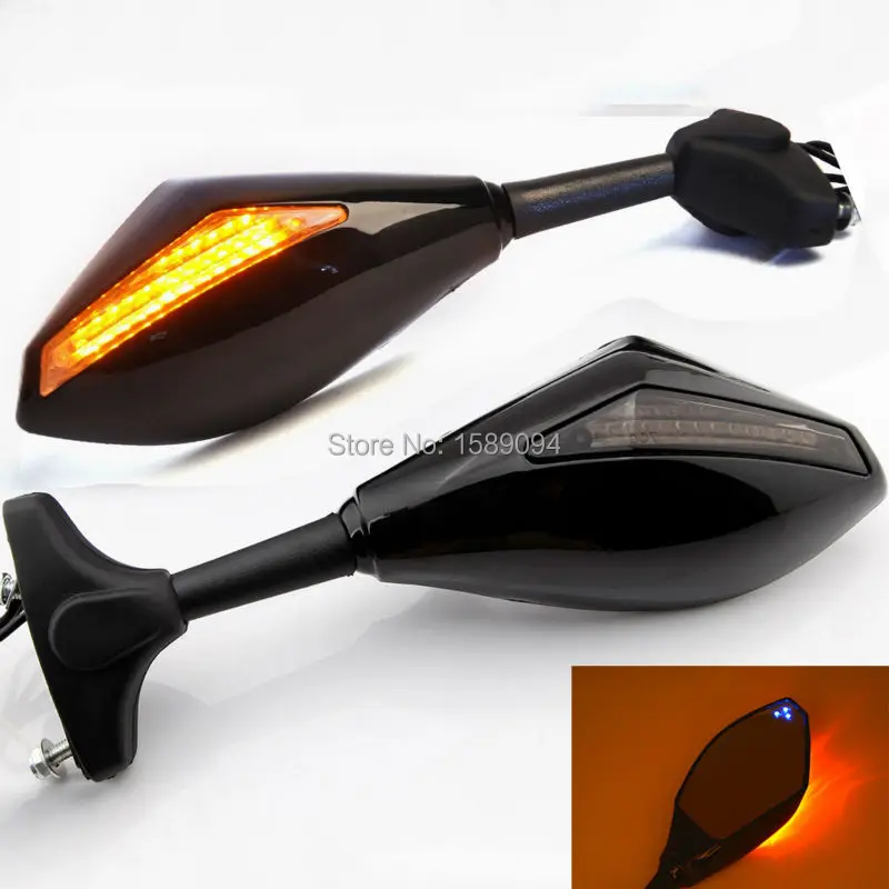 3 Blue Point LED Arrow Motorcycle LED Integrated Blinker Turn Signal Gloss Mirrors Set For HONDA VFR 800 400 RVF RC51
3 Blue Point LED Arrow Motorcycle LED Integrated Blinker Turn Signal Gloss Mirrors Set For HONDA VFR 800 400 RVF RC51