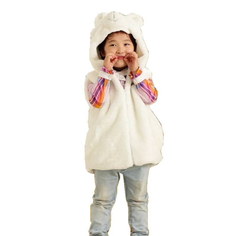 DOUBCHOW Милая одежда Косплэй костюм Детская белого цвета с принтом из мультфильма