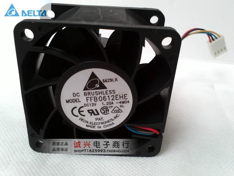 Original for delta FFB0612EHE 6CM 60MM 6038 60*60*38MM 12V 1.20A 4P server cooling fan