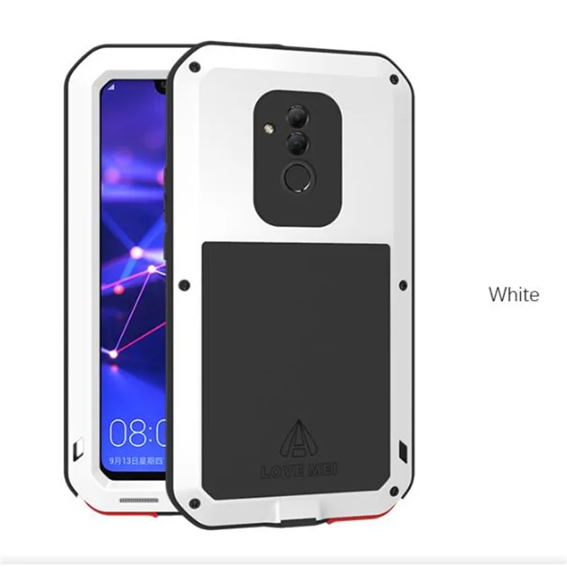 Gorilla Glass Film Gift) Love Mei металлический водонепроницаемый чехол для Huawei Mate 20 Lite