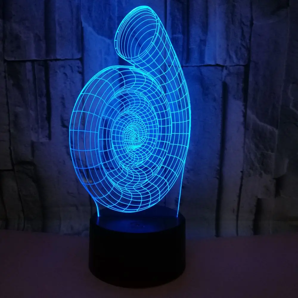 Novelty Acrylic Snail Shell 3D Lamp Illusion LED USB Table Lamp Touch RGB 7 Color Changing 3D Night Light Bedside Decoration
Novelty Acrylic Snail Shell 3D Lamp Illusion LED USB Table Lamp Touch RGB 7 Color Changing 3D Night Light Bedside Decoration