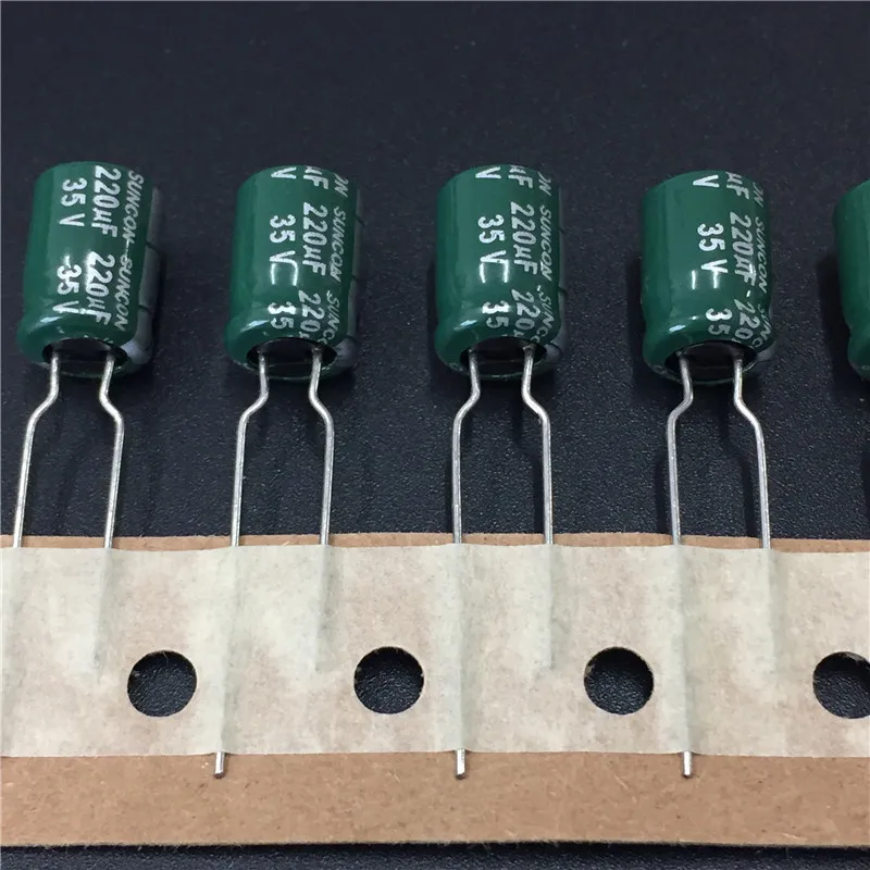 10 шт/50 шт 220 мкФ 35V SUNCON (SANYO) CA Series 8x11 5 мм низкое сопротивление 35V220uF алюминиевый