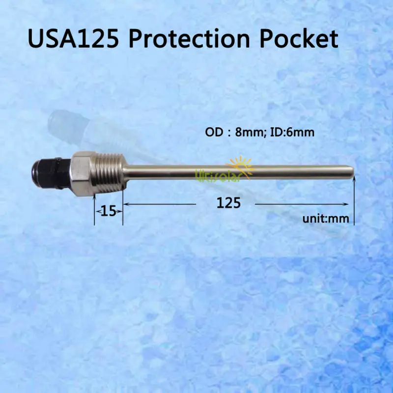 USA125 термоусадочный рукав карман из нержавеющей стали 304 BSP 1/2 "для макс 6 мм OD