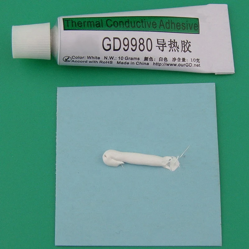 1Pcs Thermally Conductive Adhesive Heat-conducting Glue GD9980 Heatsink Plaster Thermal Heat Sink Glue
1Pcs Thermally Conductive Adhesive Heat-conducting Glue GD9980 Heatsink Plaster Thermal Heat Sink Glue