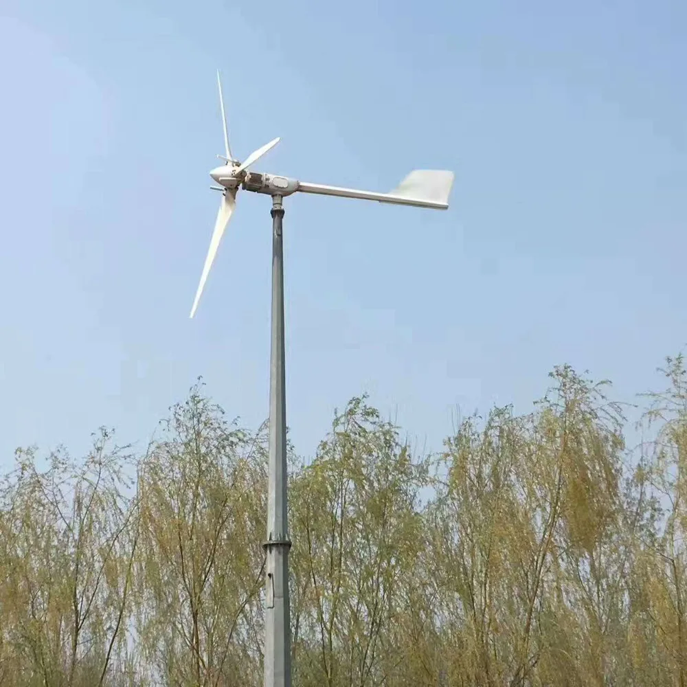 3KW 96V/220V/380V Horizontal Wind Turbine Power Generator Wind Mill Yawing For Home Use, For Grid Tie / Off-Grid Use
3KW 96V/220V/380V Horizontal Wind Turbine Power Generator Wind Mill Yawing For Home Use, For Grid Tie / Off-Grid Use