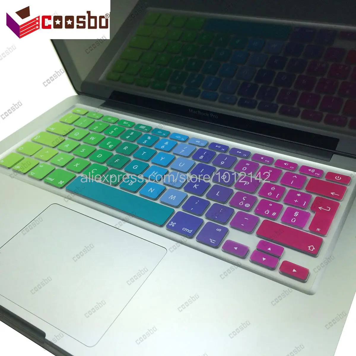 Цветная накладка на клавиатуру для Macbook Air Pro Retina Jpanese Thai Россия Испания Франция