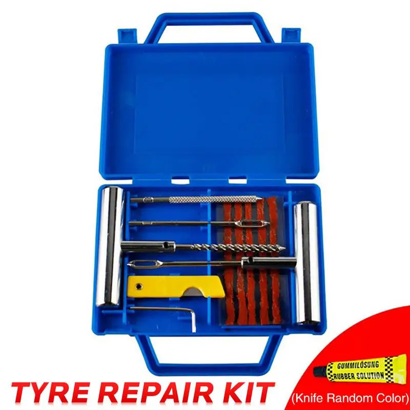 11PCS Car Tubeless Tire Puncture Repair Kit Plug Set Tyre Emergency Repair Kit for Auto Car Van Motorcycle Bike
11PCS Car Tubeless Tire Puncture Repair Kit Plug Set Tyre Emergency Repair Kit for Auto Car Van Motorcycle Bike