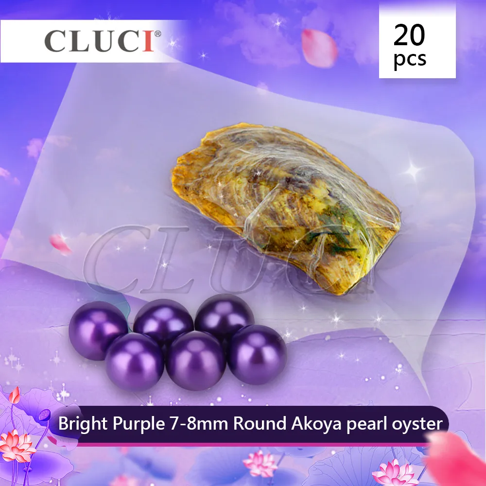 CLUCI 20pcs 7-8MM BRIGHT PURPLE akoya oysters with pearls, pretty beads for jewelry making, grade, FREE SHIPPING WP236SB
CLUCI 20pcs 7-8MM BRIGHT PURPLE akoya oysters with pearls, pretty beads for jewelry making, grade, FREE SHIPPING WP236SB
