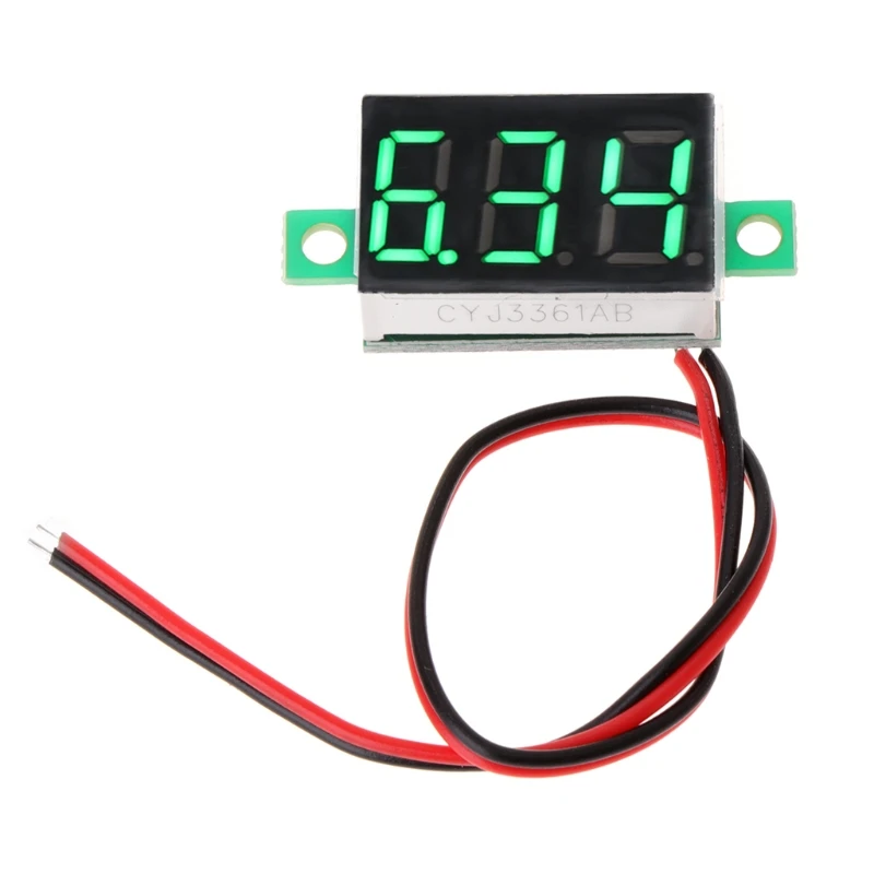 1Pcs 0.36 two-wire DC 2.50 to 32.0V LCD Digital Voltmeter Voltimetro Red LED Amp Volt Meter Gauge Voltage Meter
1Pcs 0.36 two-wire DC 2.50 to 32.0V LCD Digital Voltmeter Voltimetro Red LED Amp Volt Meter Gauge Voltage Meter