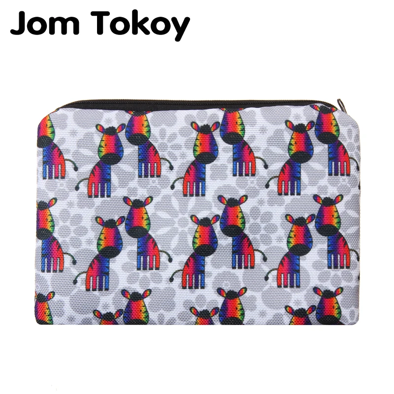 Красочная женская косметичка Jom Tokoy с 3D принтом зебры, несессер, косметичка для путешествий, женская косметичка
Красочная женская косметичка Jom Tokoy с 3D принтом зебры, несессер, косметичка для путешествий, женская косметичка