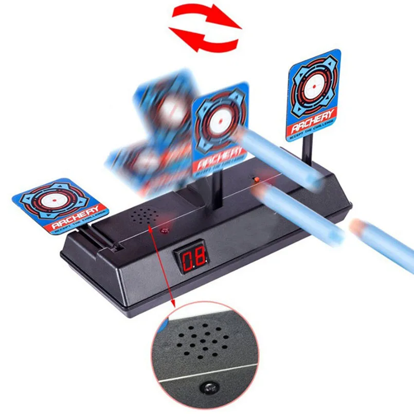 Electric High Precision Scoring Auto Reset Target For N-Strike Elite Toy Guns Blaster Gel Sound Boys Gun | Игрушки и хобби
