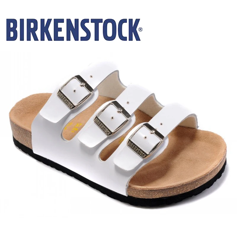 2019 Новое поступление BIRKENSTOCK Florida BF DD Damen Pantolette mit Fussbett модная женская обувь унисекс