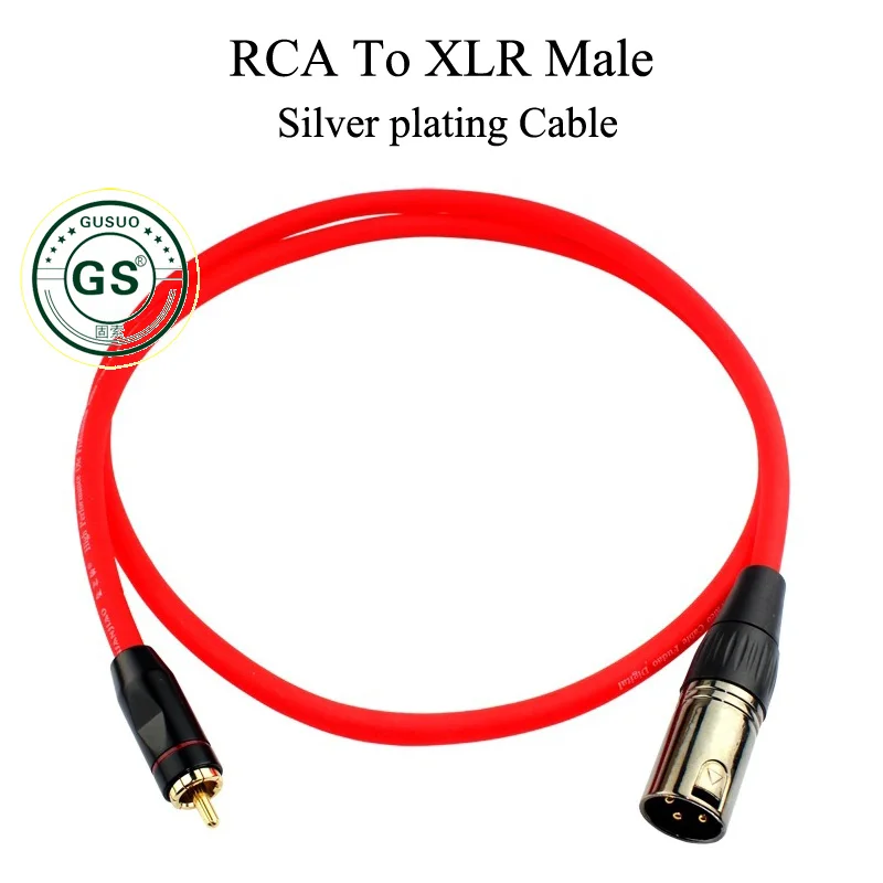 GUSUO Silver plating Cable RCA to XLR 3P Male Female Cable Audio Stereo Speaker Headphone Microphone 0.5M-30M
GUSUO Silver plating Cable RCA to XLR 3P Male Female Cable Audio Stereo Speaker Headphone Microphone 0.5M-30M