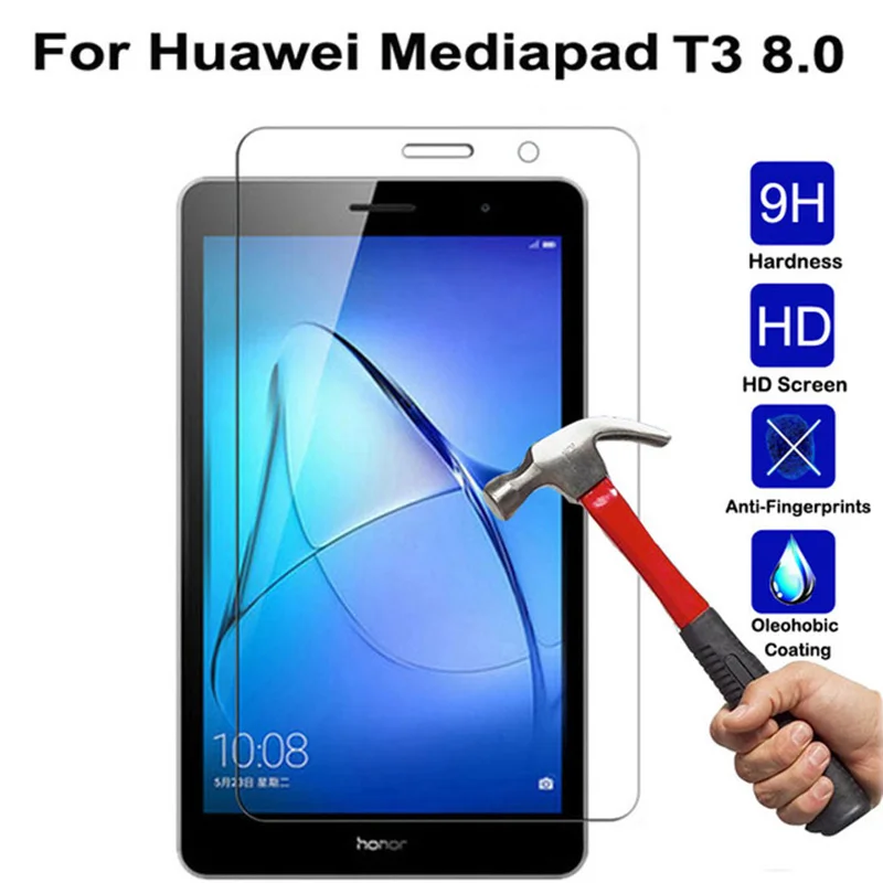 Закаленное Стекло для huawei MediaPad T3 8 0 KOB W09 L09 защитный экран планшета закаленное