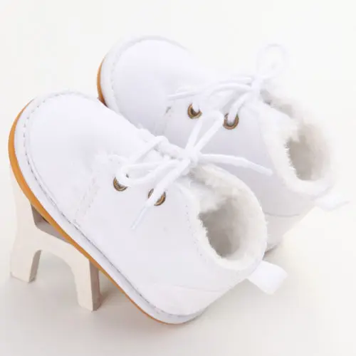 Pudcoco New Fashion Solid Lace-Up Baby shoes Cross-tied For Autumn/Winter Baby Shoes For Warm Baby Plush Shoes Wholesale
Pudcoco New Fashion Solid Lace-Up Baby shoes Cross-tied For Autumn/Winter Baby Shoes For Warm Baby Plush Shoes Wholesale