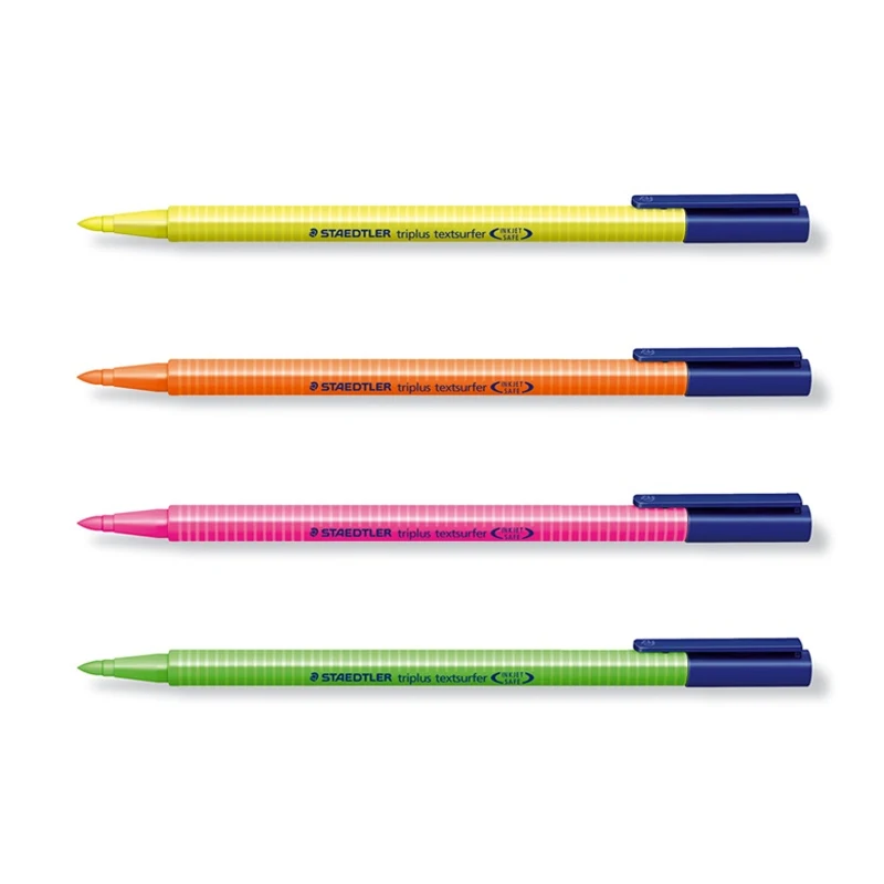 5Pcs STAEDTLER Triplus textsufer Triangular highlighter 362 trigonometric loading neon pen Yellow/Pink/Orange/Green Color
5Pcs STAEDTLER Triplus textsufer Triangular highlighter 362 trigonometric loading neon pen Yellow/Pink/Orange/Green Color