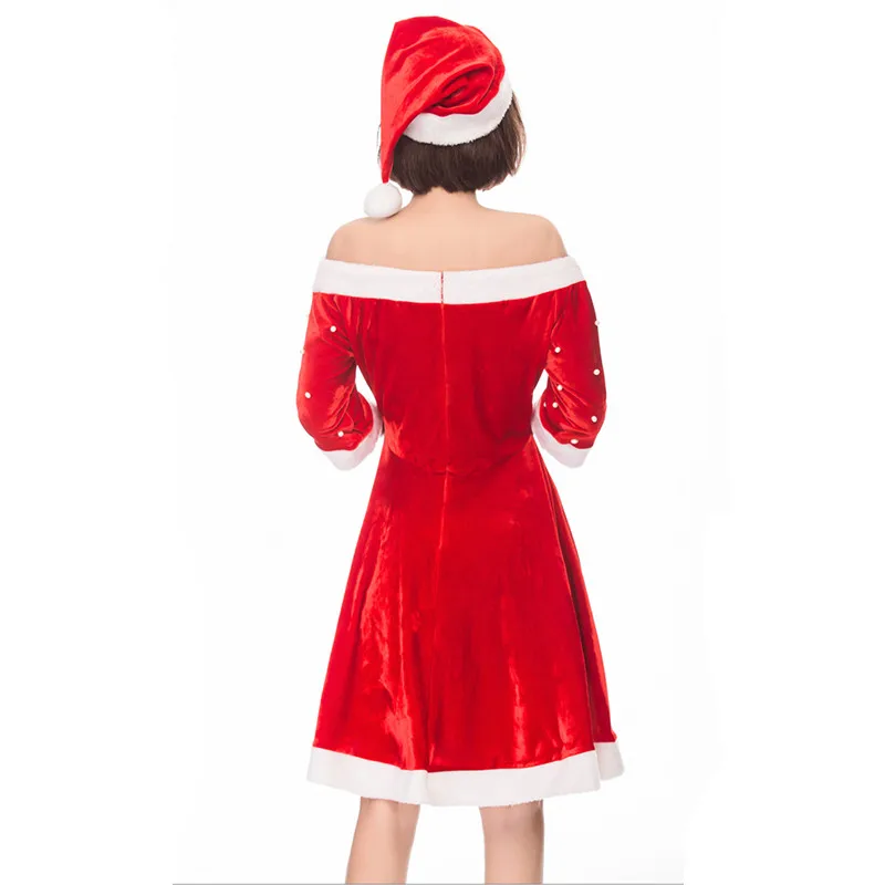 Red Snowflake Bead pattern Women Christmas Party Cosplays Female Halloween Santa Claus Costume Purim Masquerade Stage play dress
Red Snowflake Bead pattern Women Christmas Party Cosplays Female Halloween Santa Claus Costume Purim Masquerade Stage play dress