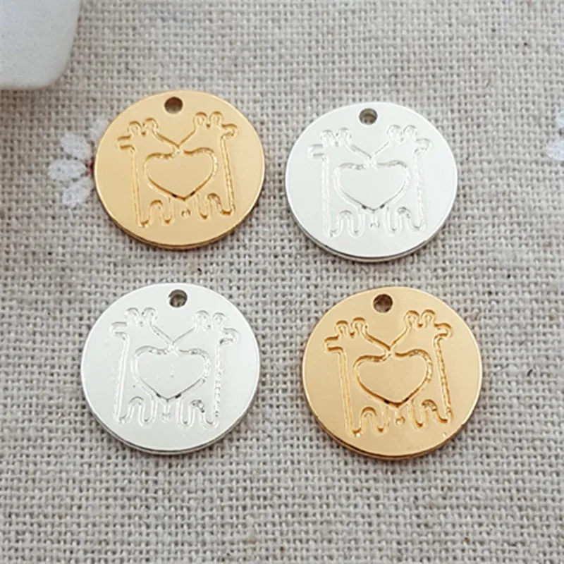 RONGQING 20 шт./лот 17 мм круглые золотые серебряные подвески с изображением жирафа для самостоятельного изготовления ювелирных изделий аксессуар ручной работы 
RONGQING 20 шт./лот 17 мм круглые золотые серебряные подвески с изображением жирафа для самостоятельного изготовления ювелирных изделий аксессуар ручной работы