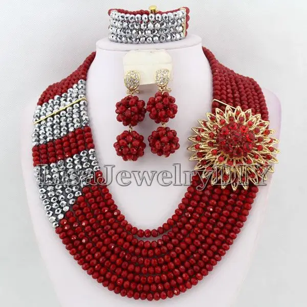 New Nigerian Wedding Bridal Indian Beads Jewelry Sets African Beads Jewelry Sets Crystal Beads Necklace Sets HD2953
New Nigerian Wedding Bridal Indian Beads Jewelry Sets African Beads Jewelry Sets Crystal Beads Necklace Sets HD2953