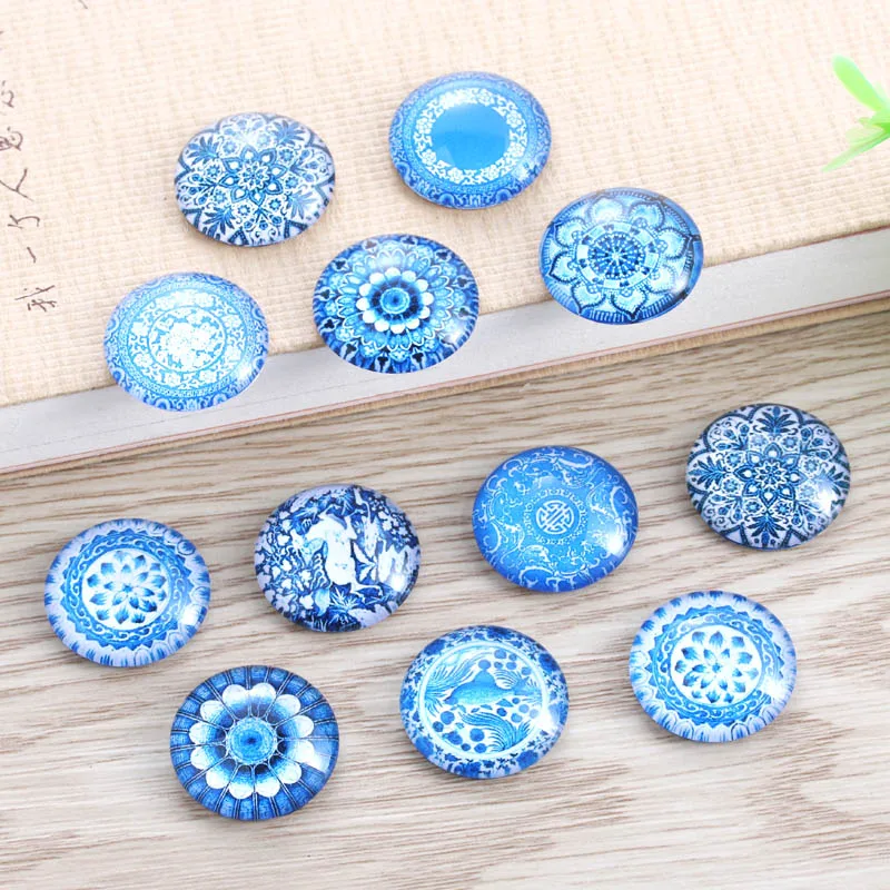 TYLFNL 50 pcs mix Blue and white porcelain Pattern Round Glass Cabochon 16mm 18mm Dome Flat Back DIY Jewelry Finding S-010109
TYLFNL 50 pcs mix Blue and white porcelain Pattern Round Glass Cabochon 16mm 18mm Dome Flat Back DIY Jewelry Finding S-010109