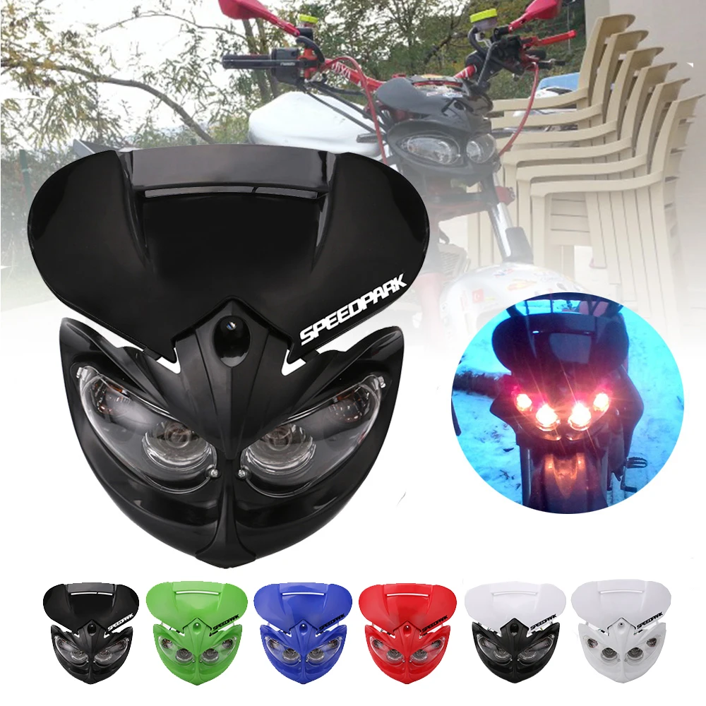 SPEEDPARK Universal 12V 18W Motorcycle Headlight Fairing Head Lamp High Low Beam Dual for F-Eagle Apollo DC Applicable
SPEEDPARK Universal 12V 18W Motorcycle Headlight Fairing Head Lamp High Low Beam Dual for F-Eagle Apollo DC Applicable