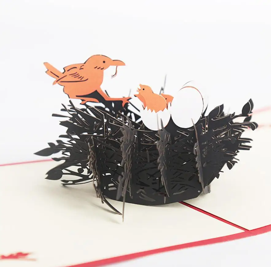 10pcs Bird Nest Handmade Kirigami Origami 3D Pop UP Greeting Cards Invitation card For Wedding Christmas Birthday Party Gift
10pcs Bird Nest Handmade Kirigami Origami 3D Pop UP Greeting Cards Invitation card For Wedding Christmas Birthday Party Gift