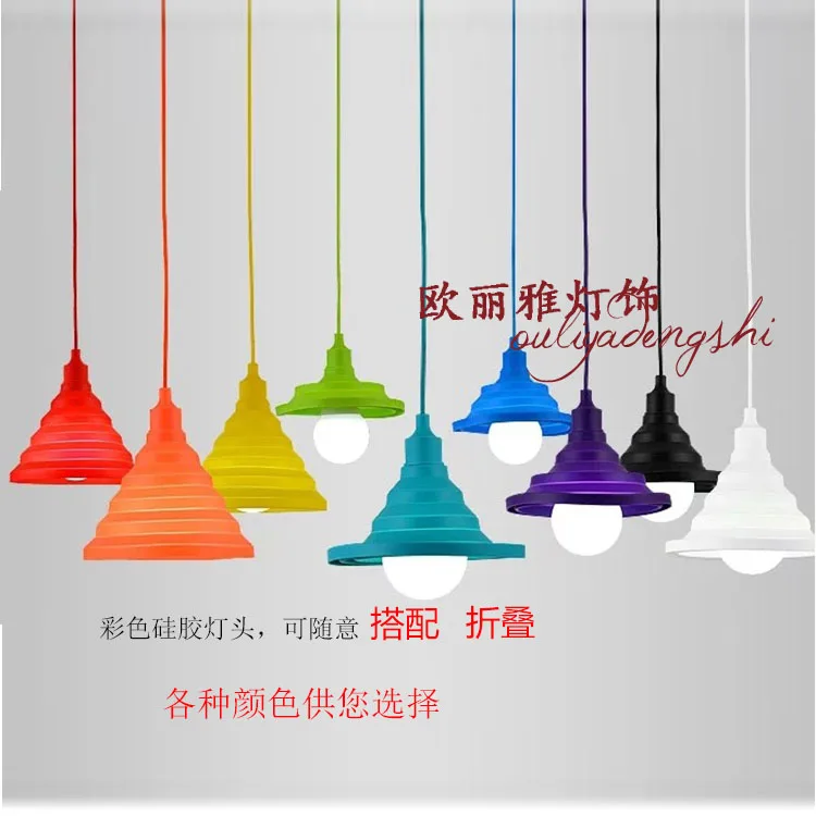 simple personality can be folded to fold the restaurant supermarket fruit shop children's pendant lamp color silica gel
simple personality can be folded to fold the restaurant supermarket fruit shop children's pendant lamp color silica gel